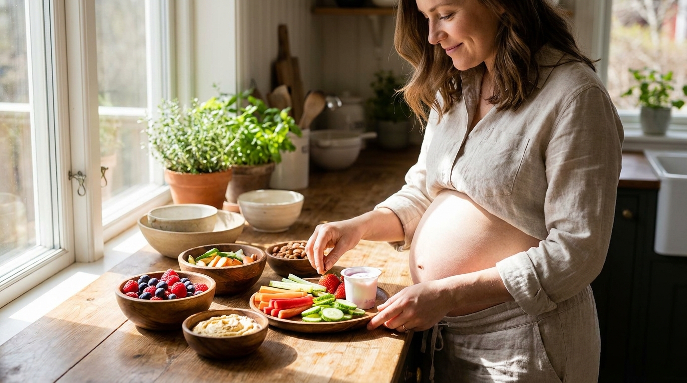 How do I build my own balanced pregnancy snack?