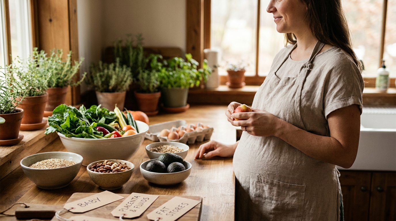 Where does all the pregnancy weight actually go?