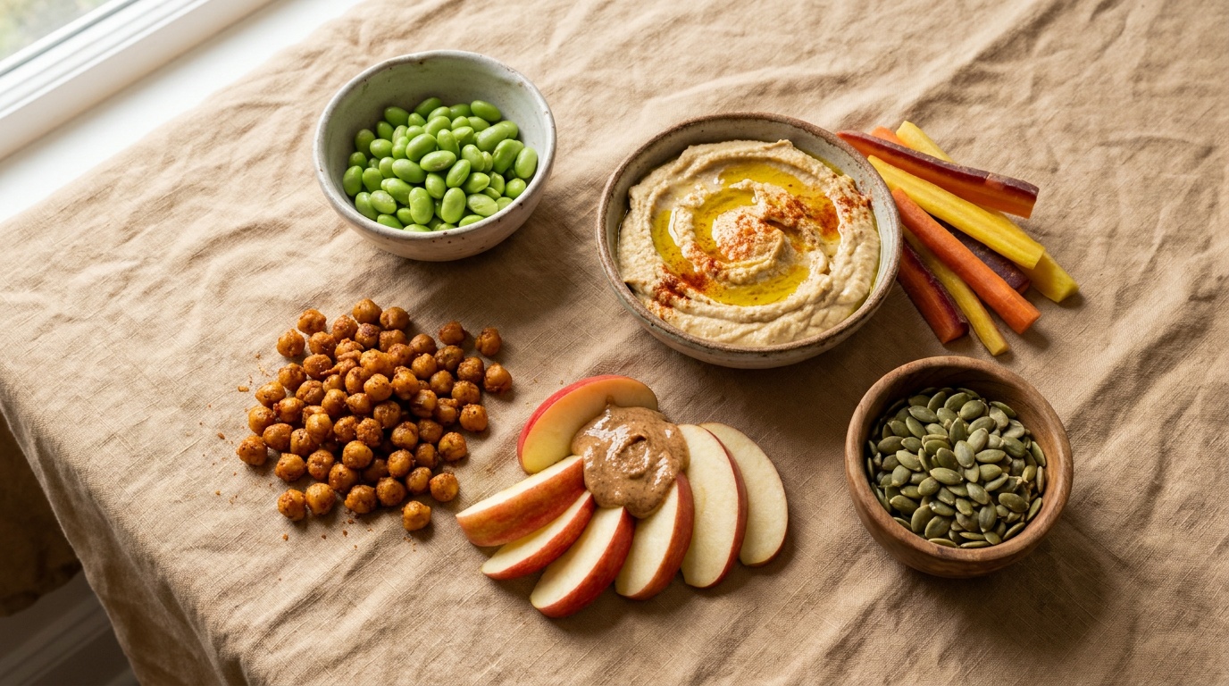Pregnant woman in cozy kitchen preparing a high-protein breakfast with eggs and avocado toast